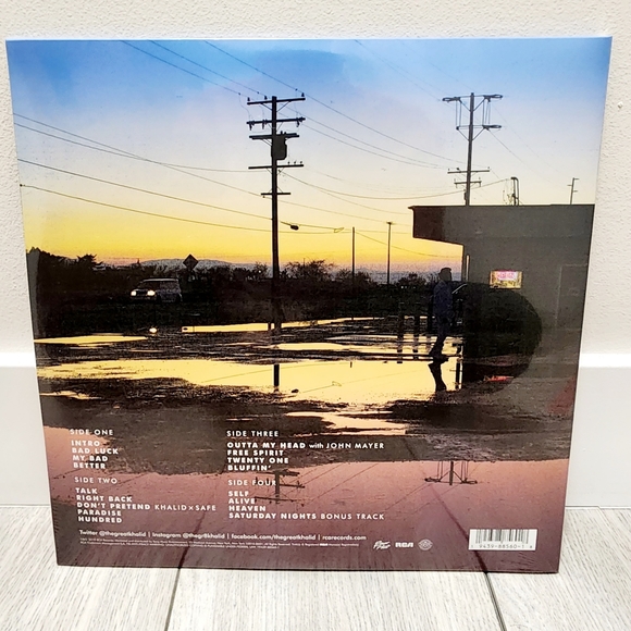 Khalid Free Spirit Limited Anniversary Edition Orange Color Vinyl 2 LP - Picture 2 of 2